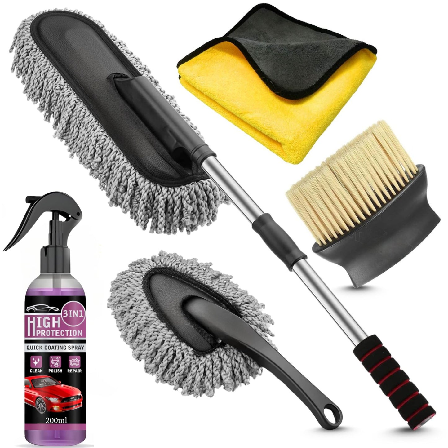 5 PCS Microfiber Car Duster Kit